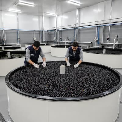 Gemlik Siyah Zeytin Hasadı